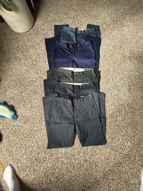 Bonobos Tailored Fit Chino Pants Lot of 5 Pairs 32x32 & 32x30